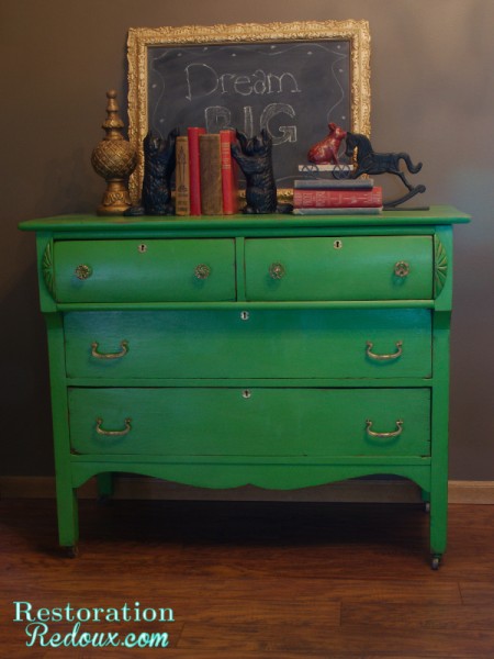 www.restorationredoux.com - Green Dresser