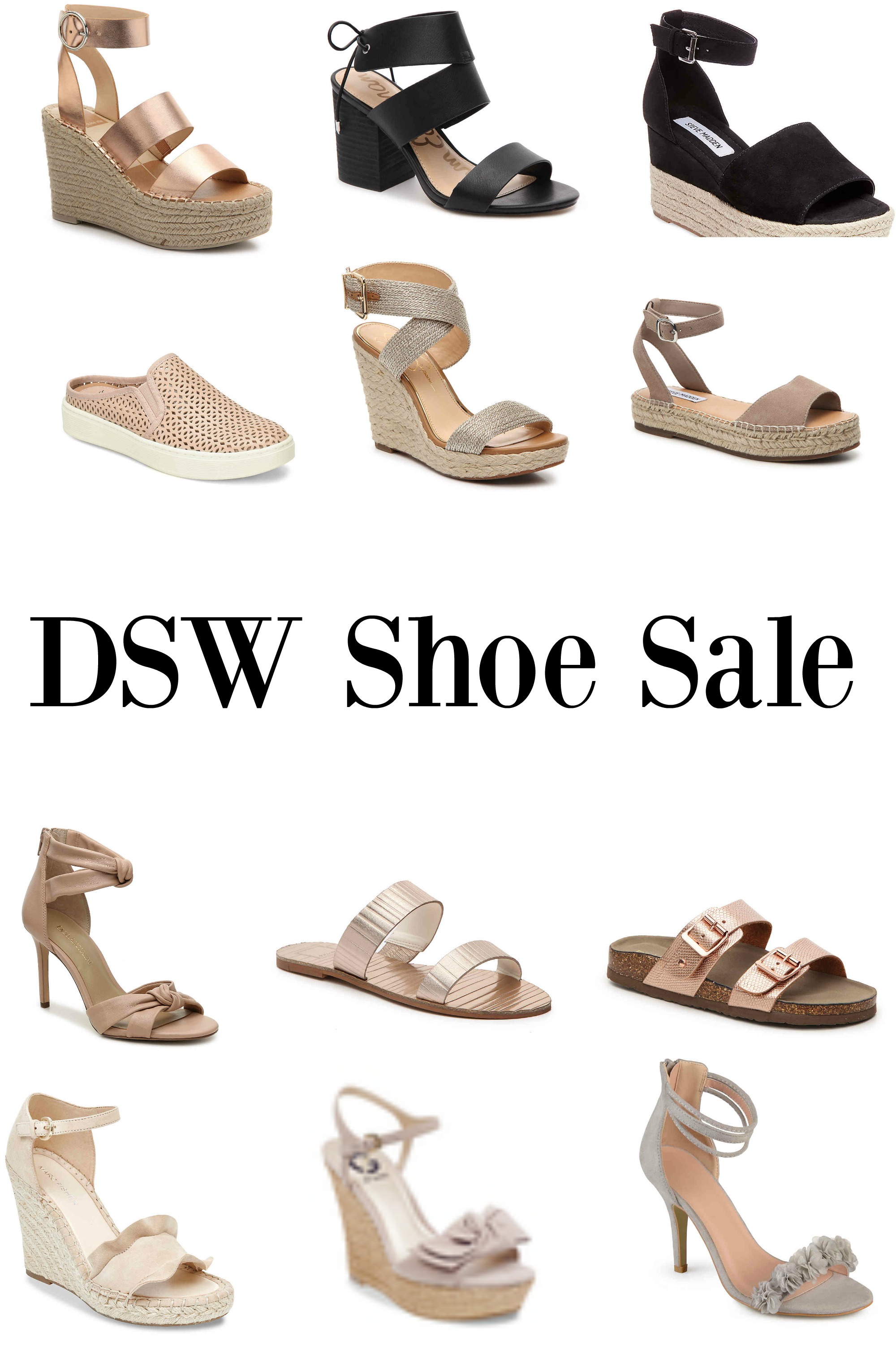 dsw gold shoes