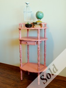 Sold Furniture - Coral Distressed Telephone Stand