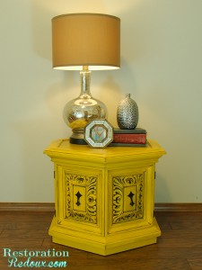 Furniture - Yellow Gold Endtable Nightstand