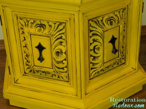 Furniture - Yellow Gold Endtable Nightstand